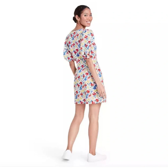 Rixo x Target Floral Womens Mini Dress 14 Casual Linen Artsy Dainty Summer Boho - Picture 1 of 11